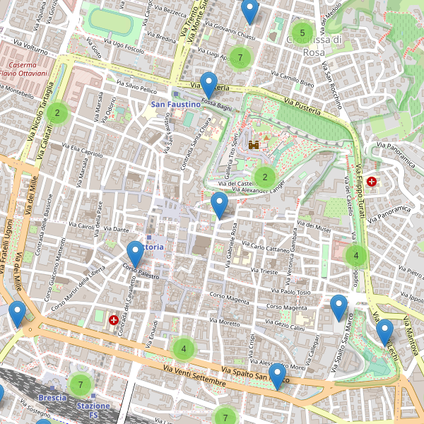 Thumbnail mappa parcheggi di Brescia