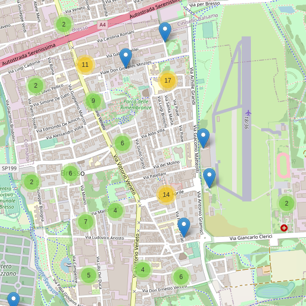 Thumbnail mappa parcheggi di Bresso