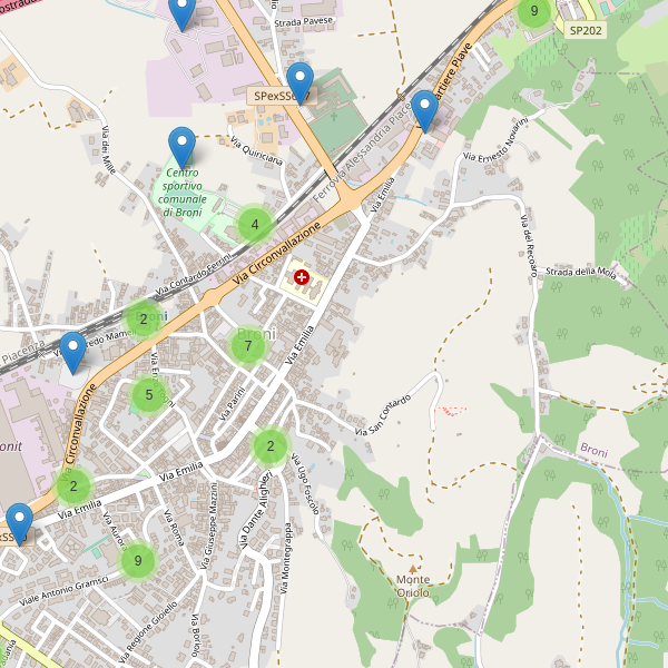 Thumbnail mappa parcheggi di Broni