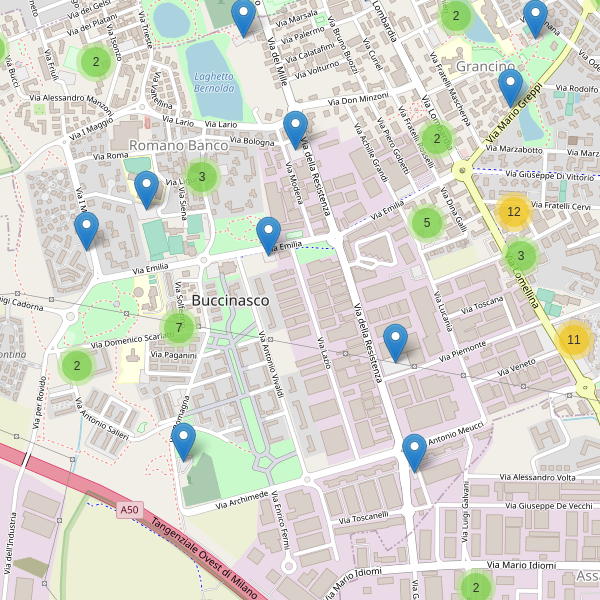 Thumbnail mappa parcheggi di Buccinasco