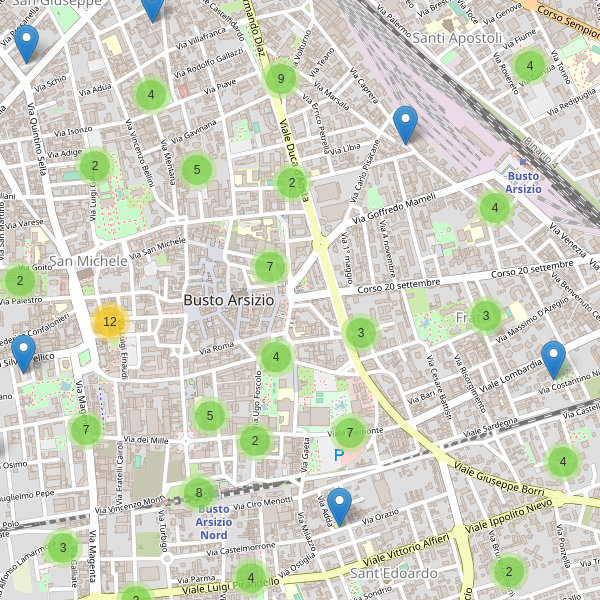 Thumbnail mappa parcheggi di Busto Arsizio