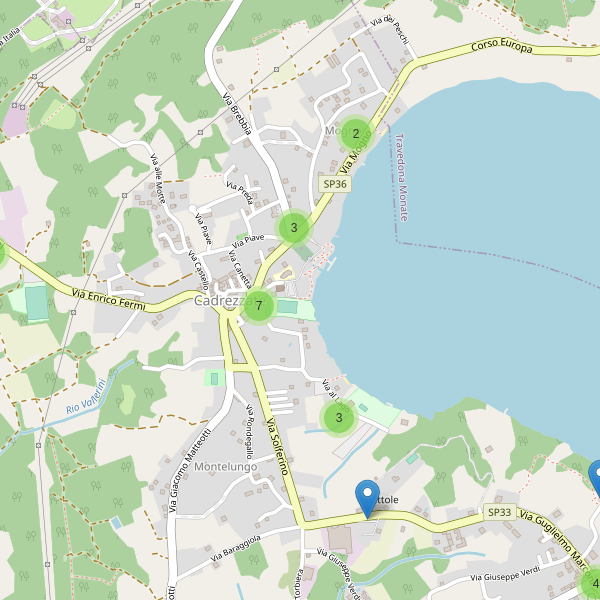 Thumbnail mappa parcheggi di Cadrezzate