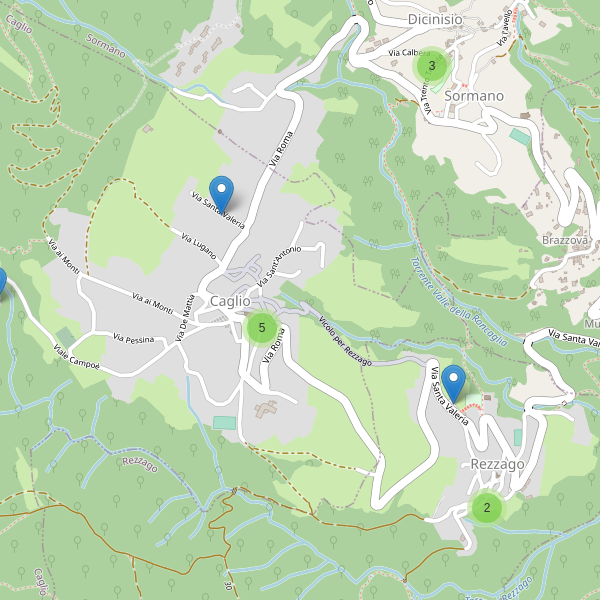 Thumbnail mappa parcheggi di Caglio