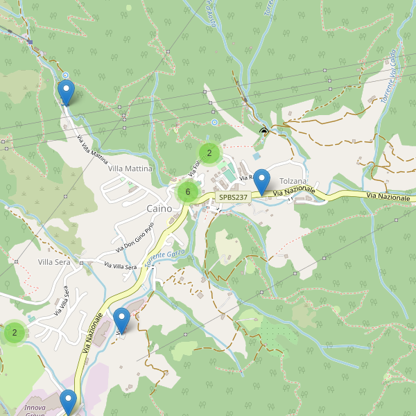 Thumbnail mappa parcheggi di Caino