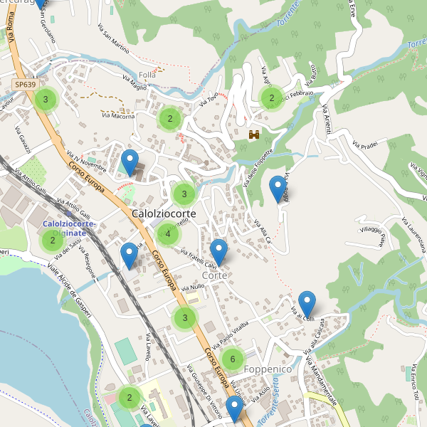 Thumbnail mappa parcheggi di Calolziocorte