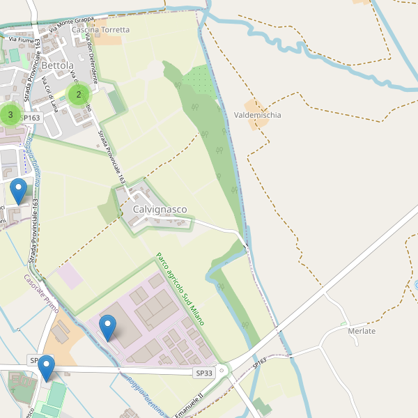 Thumbnail mappa parcheggi di Calvignasco