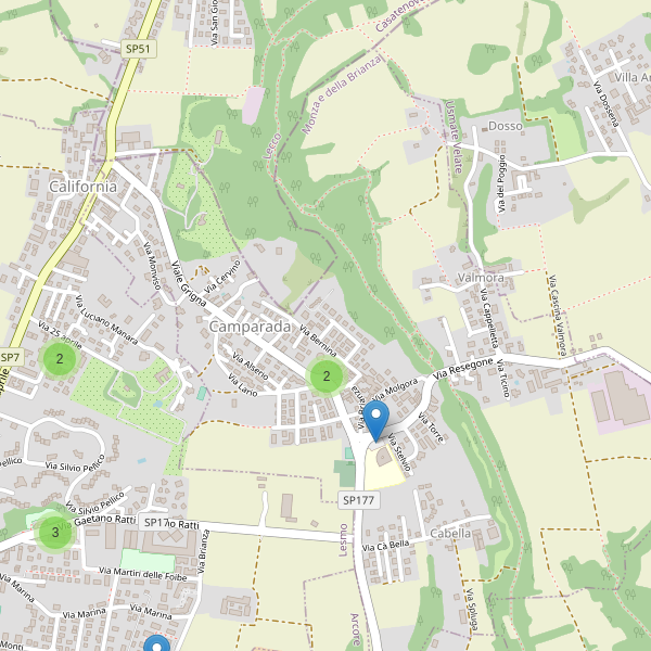 Thumbnail mappa parcheggi di Camparada