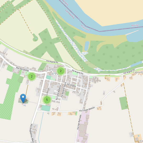 Thumbnail mappa parcheggi di Carbonara di Po