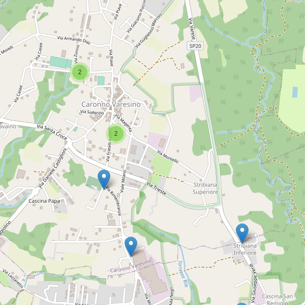 Thumbnail mappa parcheggi di Caronno Varesino