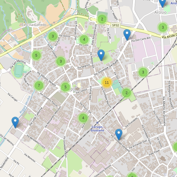 Thumbnail mappa parcheggi di Carugo