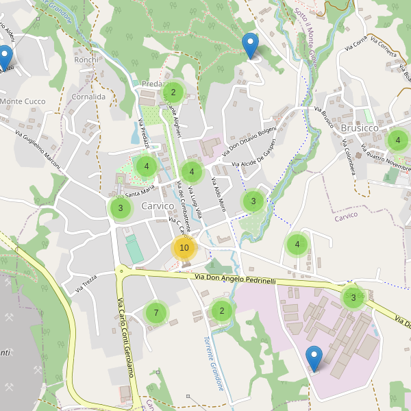 Thumbnail mappa parcheggi di Carvico