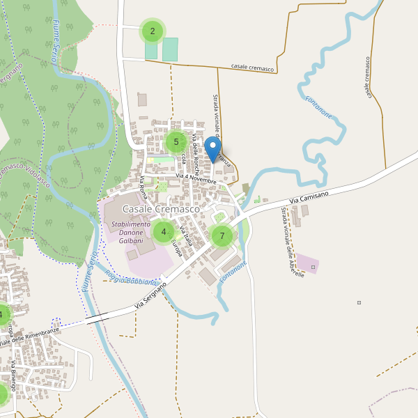 Thumbnail mappa parcheggi di Casale Cremasco-Vidolasco