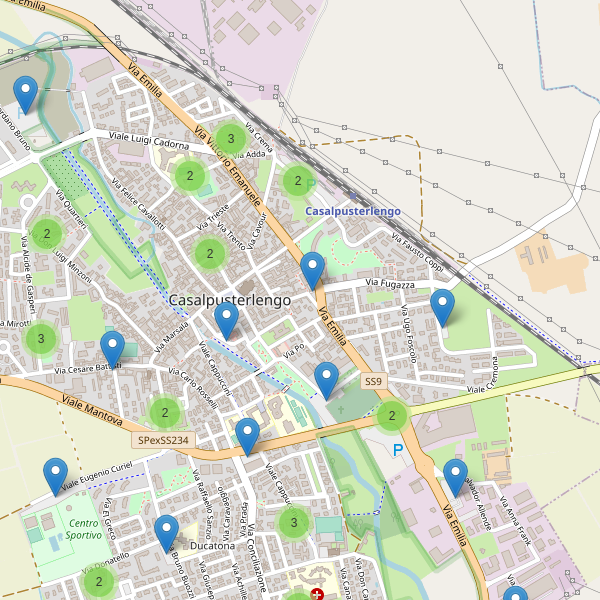 Thumbnail mappa parcheggi di Casalpusterlengo