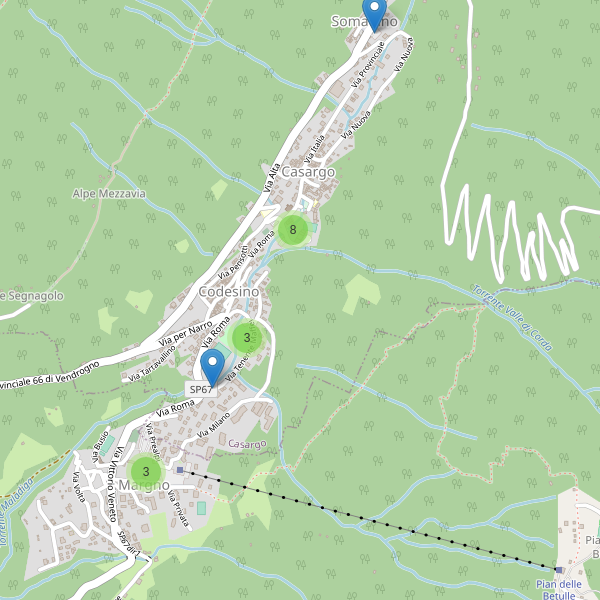 Thumbnail mappa parcheggi di Casargo