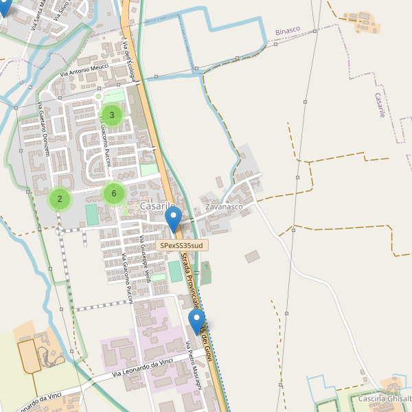 Thumbnail mappa parcheggi di Casarile