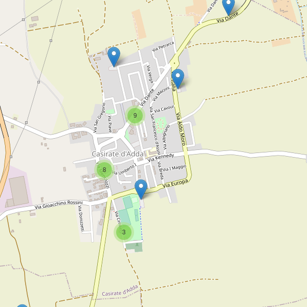 Thumbnail mappa parcheggi di Casirate d'Adda