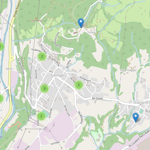 Thumbnail mappa parcheggi di Casnigo