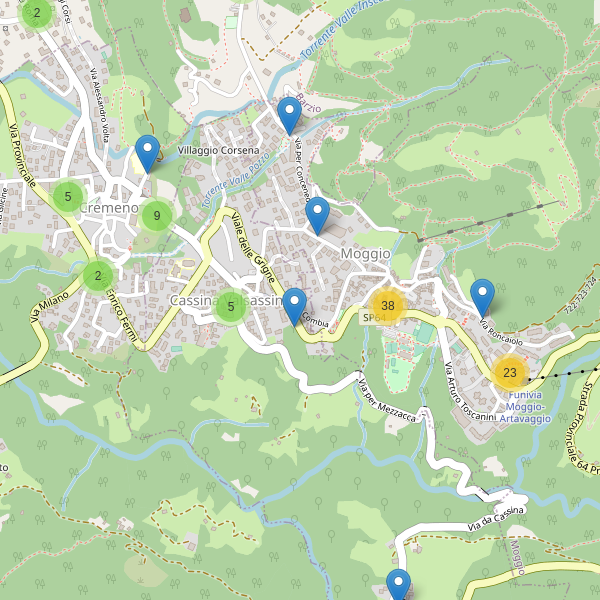 Thumbnail mappa parcheggi di Cassina Valsassina