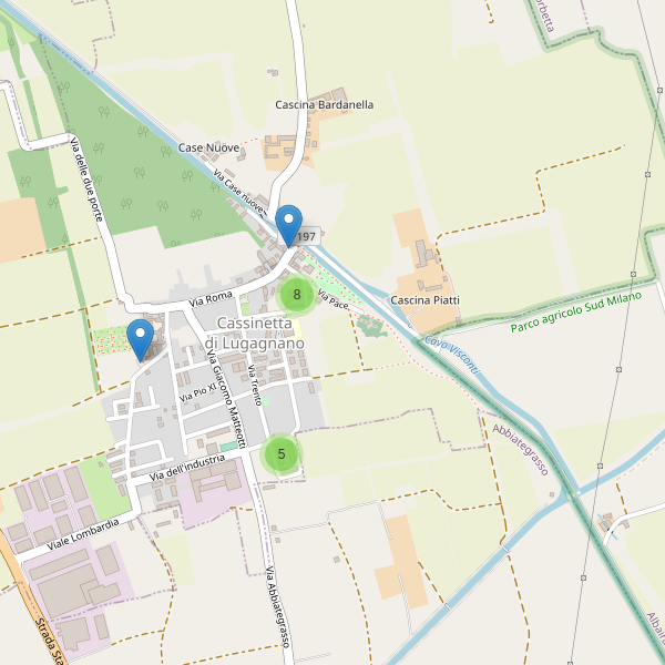Thumbnail mappa parcheggi di Cassinetta di Lugagnano