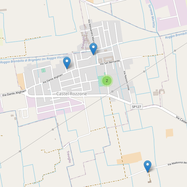 Thumbnail mappa parcheggi di Castel Rozzone