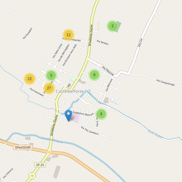 Thumbnail mappa parcheggi di Castelbelforte