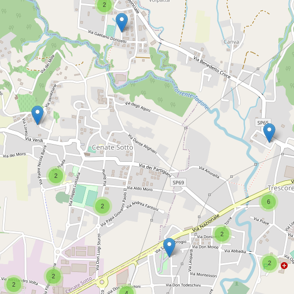 Thumbnail mappa parcheggi di Cenate Sotto