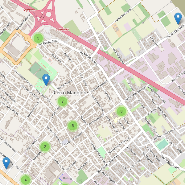 Thumbnail mappa parcheggi di Cerro Maggiore