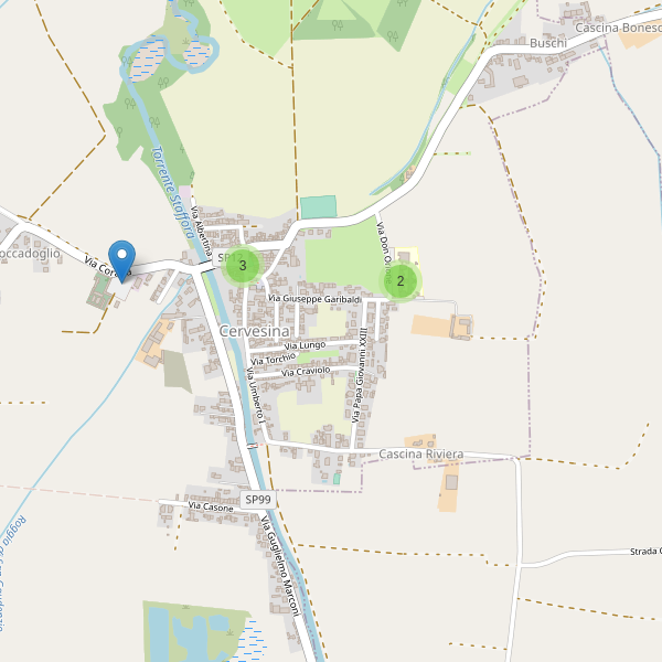 Thumbnail mappa parcheggi di Cervesina