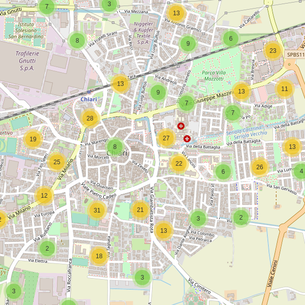Thumbnail mappa parcheggi di Chiari