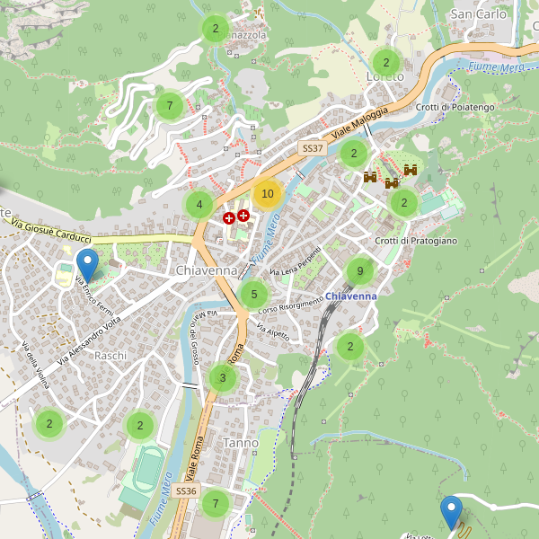 Thumbnail mappa parcheggi di Chiavenna