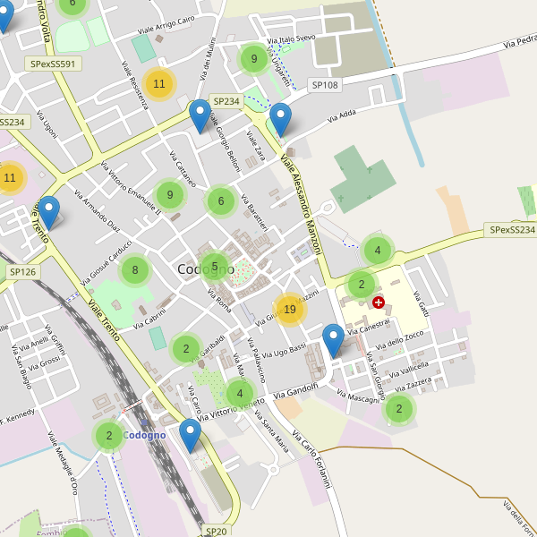 Thumbnail mappa parcheggi di Codogno