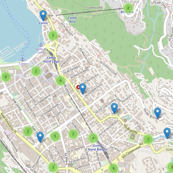 Thumbnail mappa parcheggi di Como