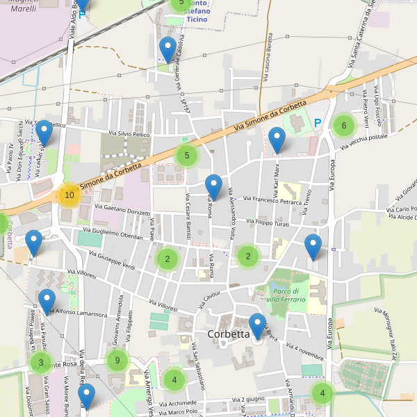 Thumbnail mappa parcheggi di Corbetta