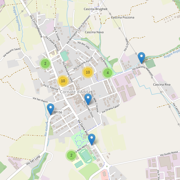 Thumbnail mappa parcheggi di Cornate d'Adda