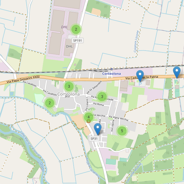 Thumbnail mappa parcheggi di Corteolona