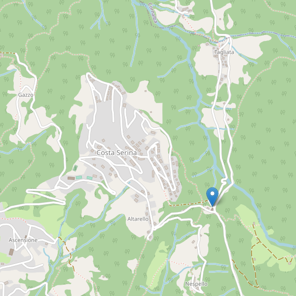Thumbnail mappa parcheggi di Costa Serina