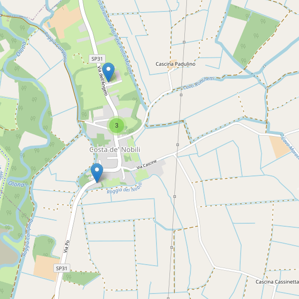 Thumbnail mappa parcheggi di Costa de' Nobili
