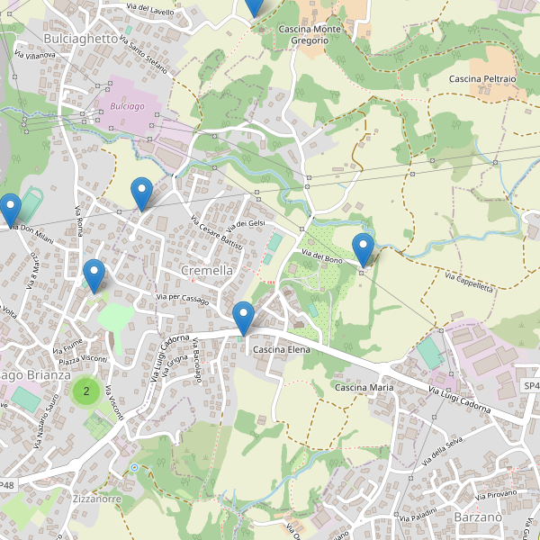 Thumbnail mappa parcheggi di Cremella