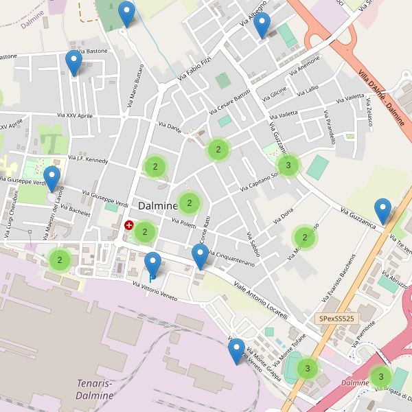 Thumbnail mappa parcheggi di Dalmine