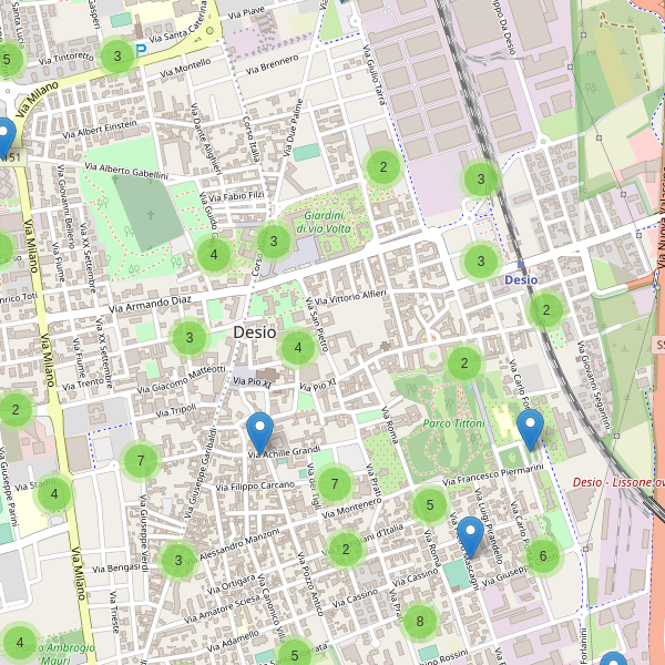 Thumbnail mappa parcheggi di Desio