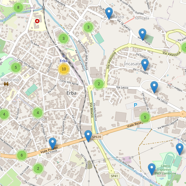 Thumbnail mappa parcheggi di Erba