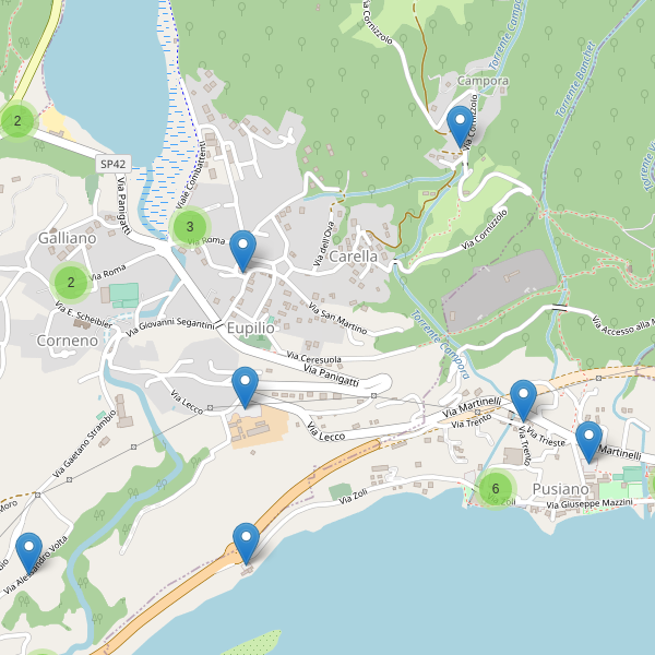Thumbnail mappa parcheggi di Eupilio