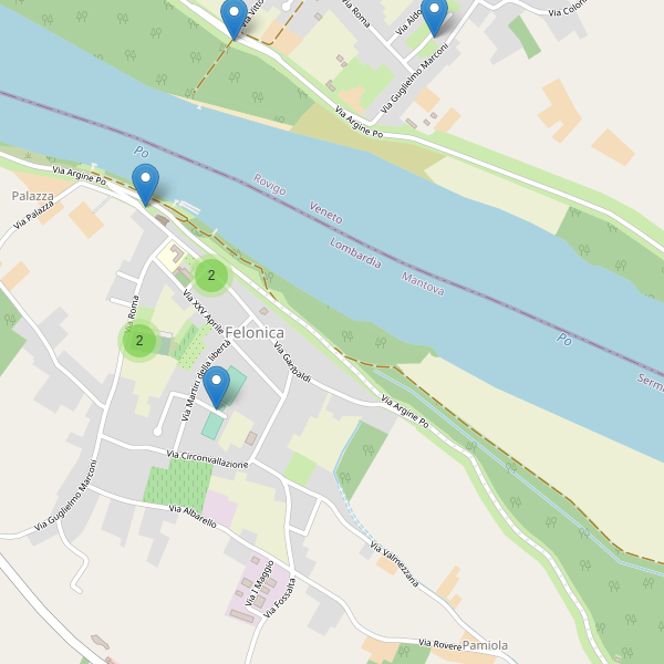 Thumbnail mappa parcheggi di Felonica