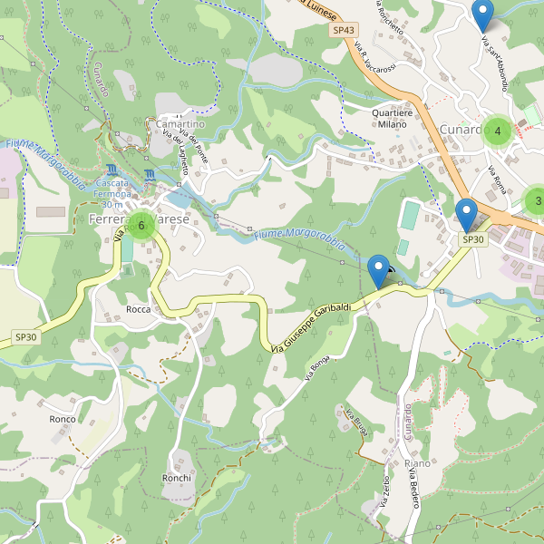 Thumbnail mappa parcheggi di Ferrera di Varese