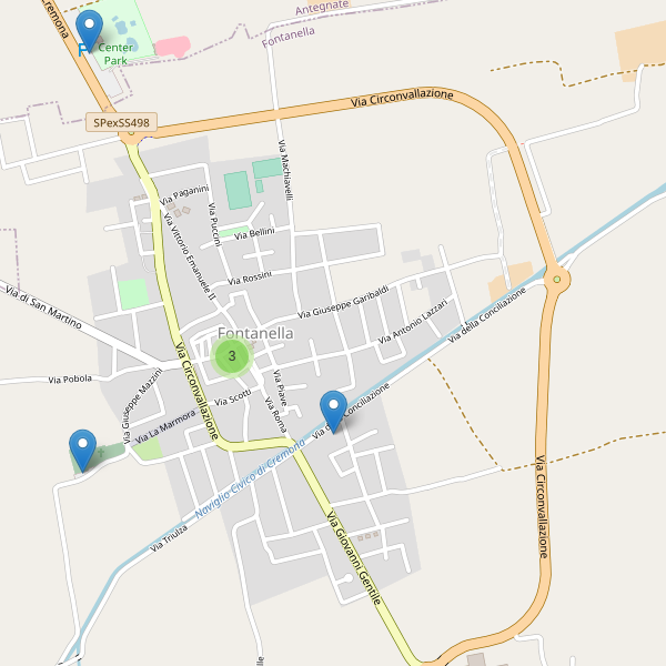 Thumbnail mappa parcheggi di Fontanella