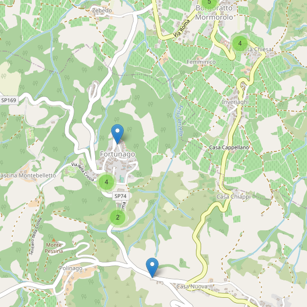 Thumbnail mappa parcheggi di Fortunago