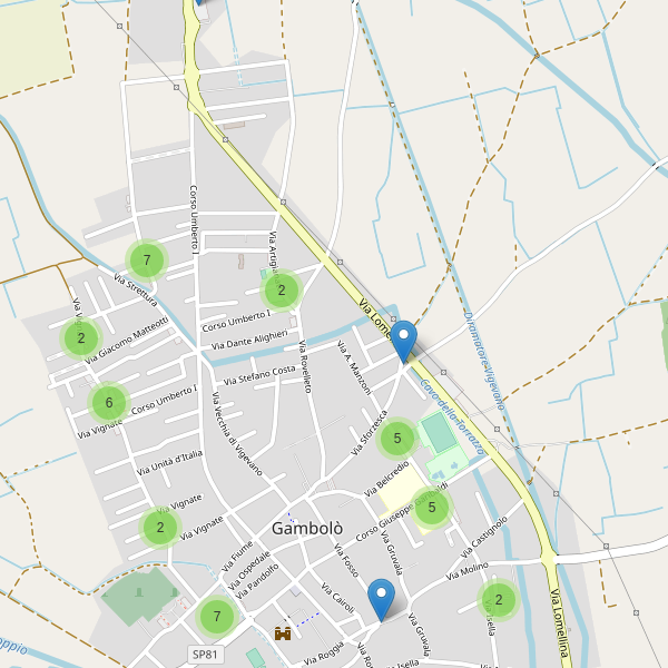 Thumbnail mappa parcheggi di Gambolò