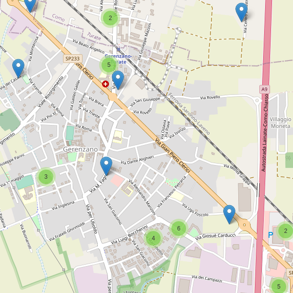 Thumbnail mappa parcheggi di Gerenzano