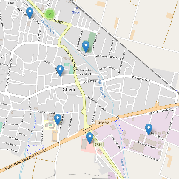 Thumbnail mappa parcheggi di Ghedi
