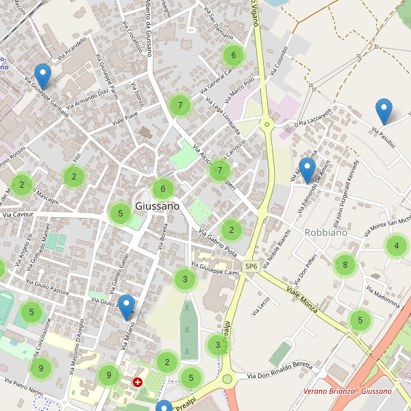 Thumbnail mappa parcheggi di Giussano